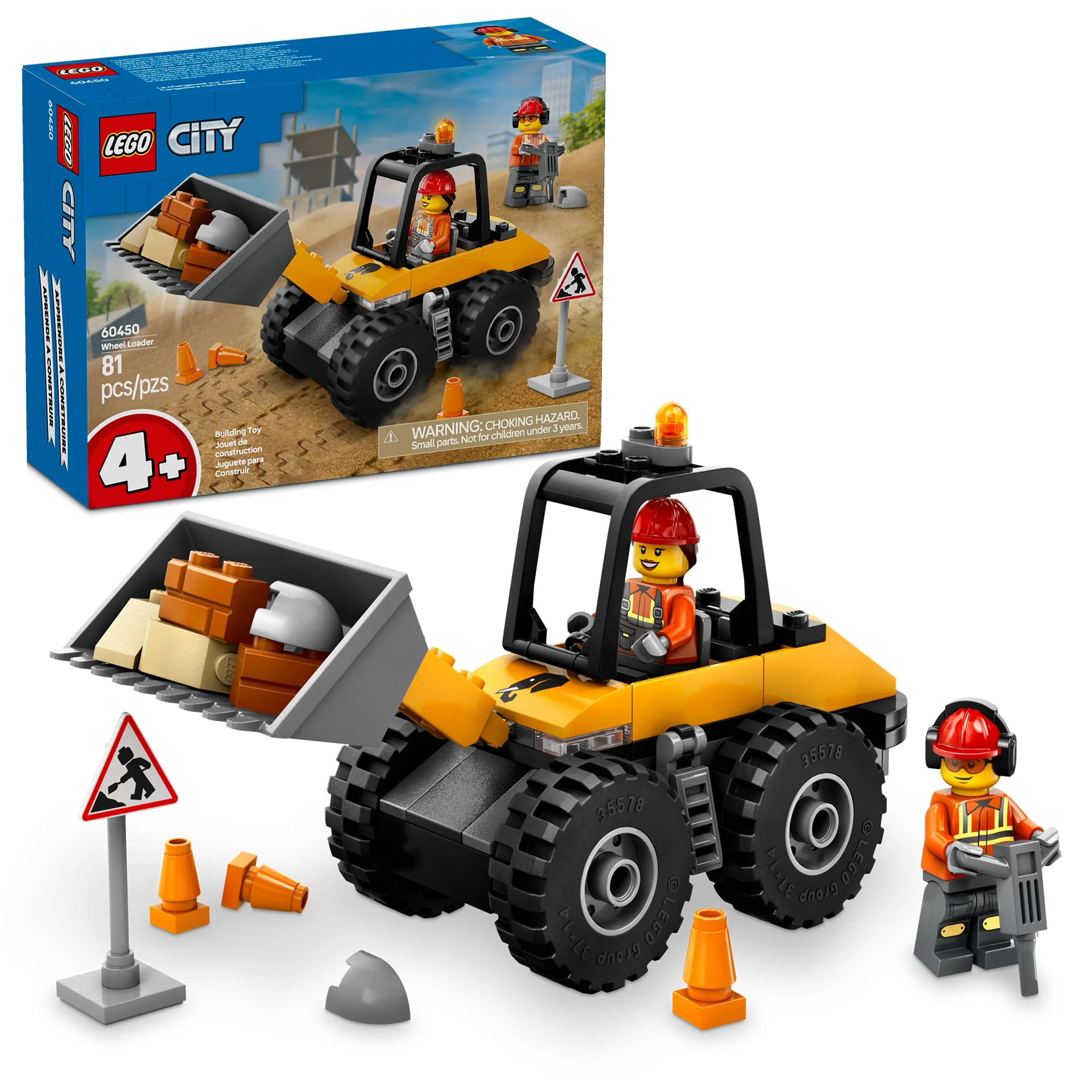 LEGO® City La chargeuse sur pneus de construction jaune