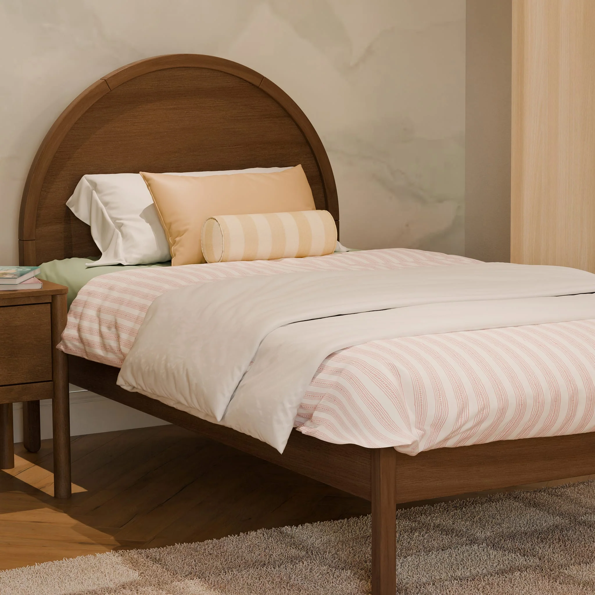 Lit Simple Bondi - Noyer Naturel - Image 6