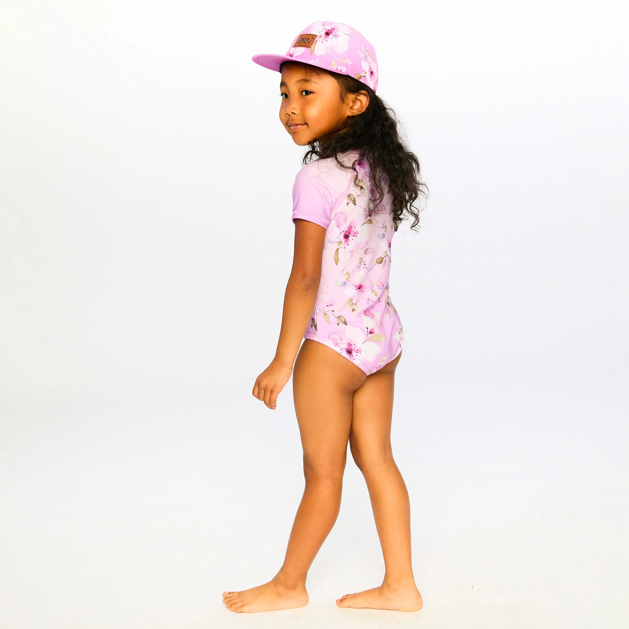 Maillot UV Lilas Fleurs 2-6ans - Image 5