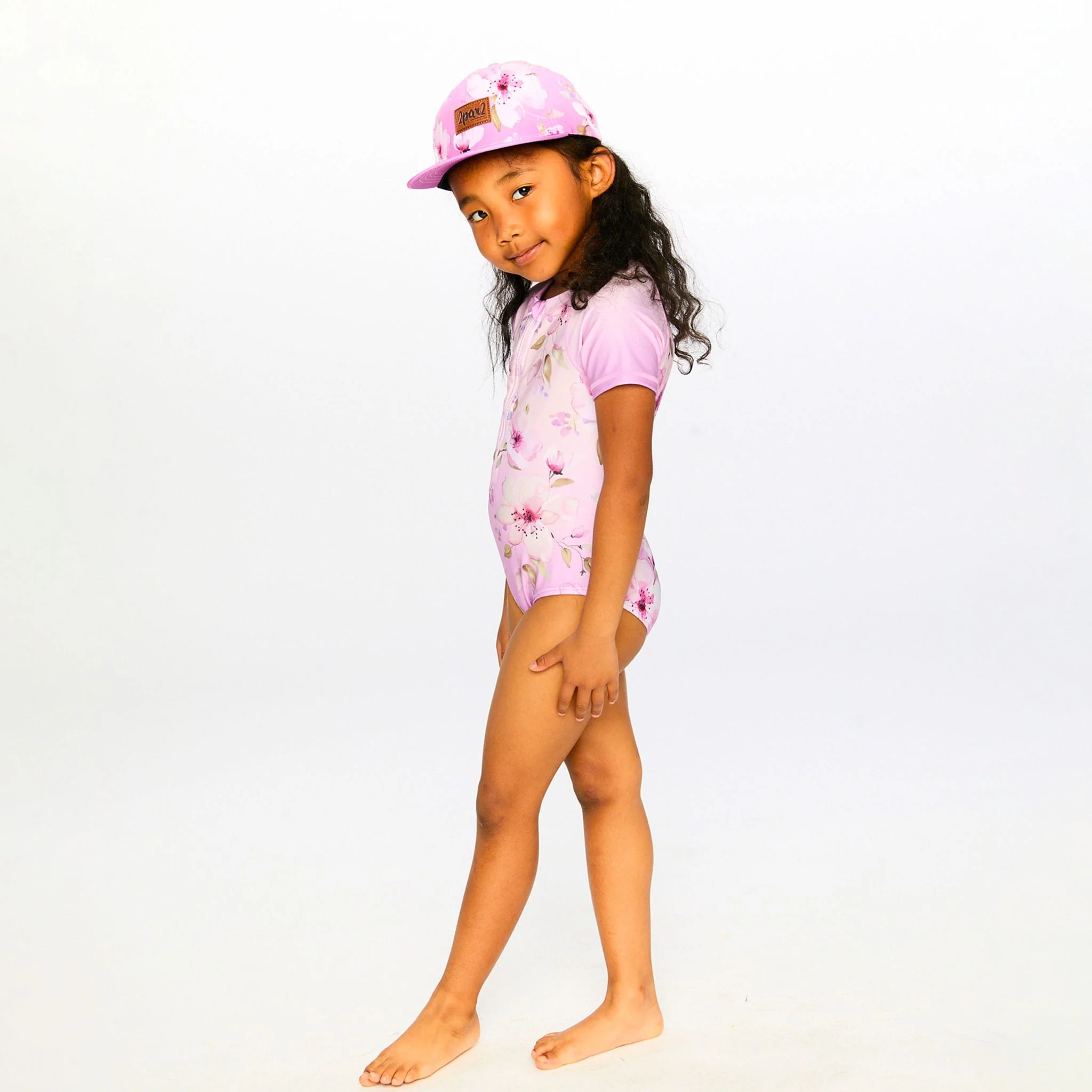 Maillot UV Lilas Fleurs 2-6ans - Image 8