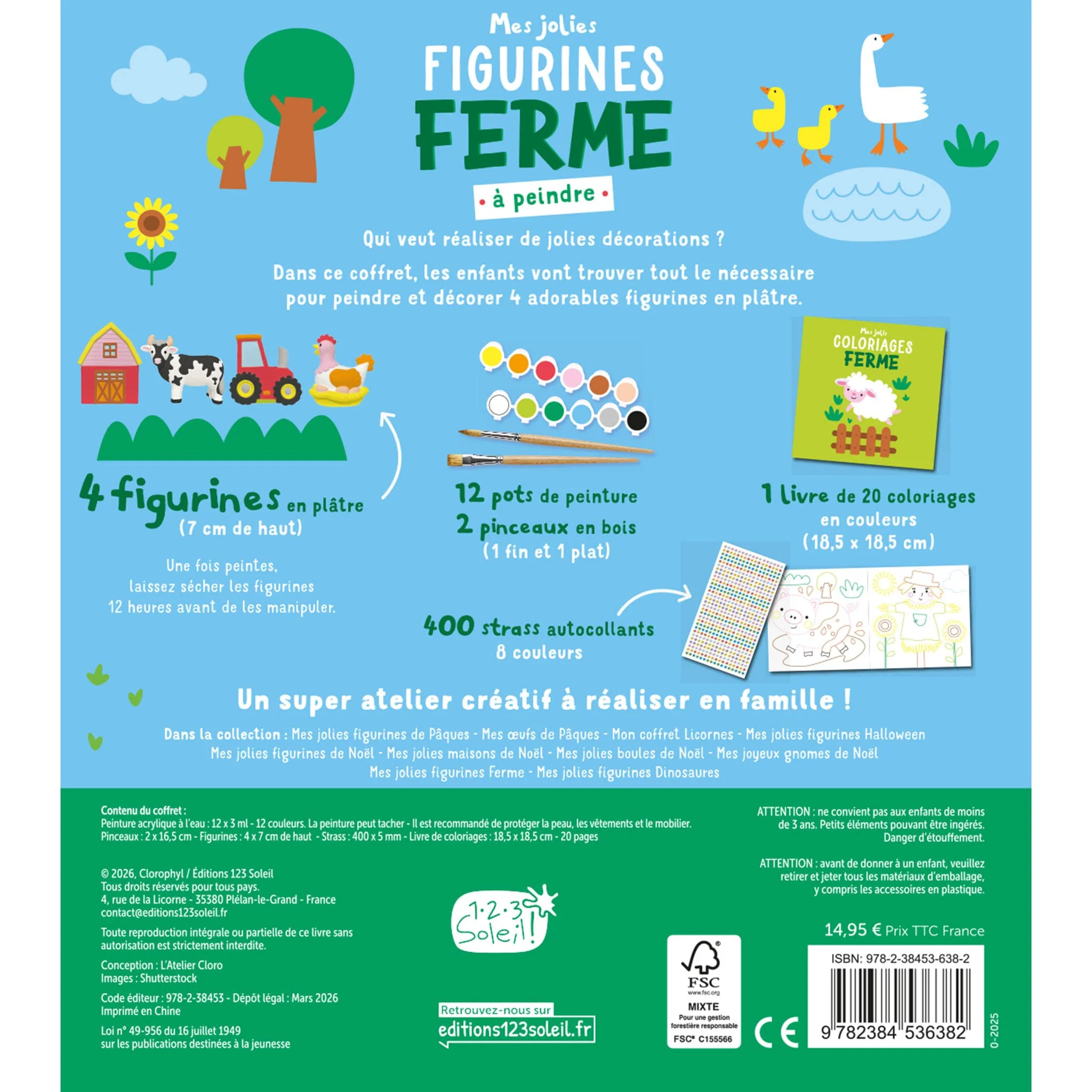 Mes Jolies Figurines à Peindre - Ferme - Image 2