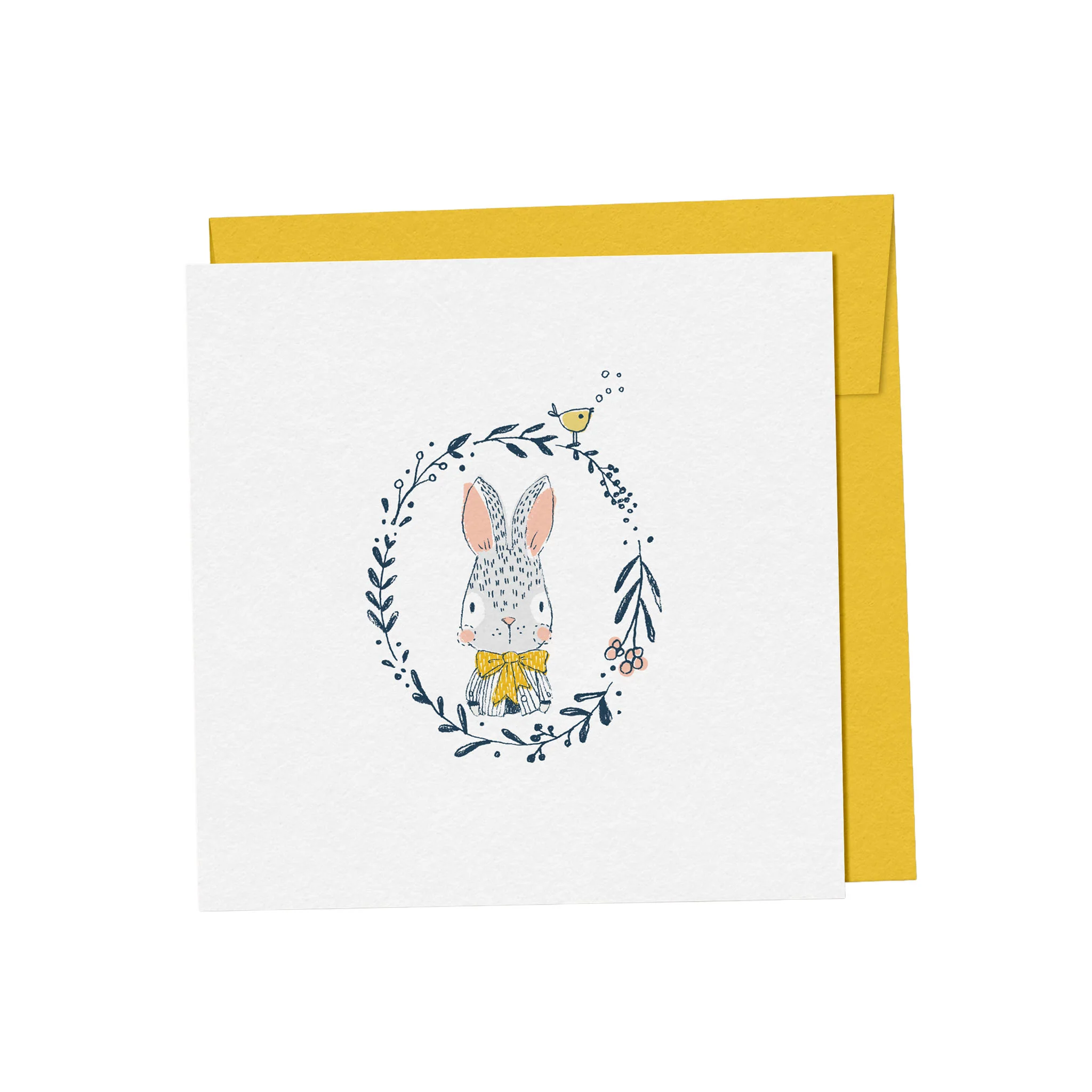 Mini Carte Souhait de Bébé - Lapinou