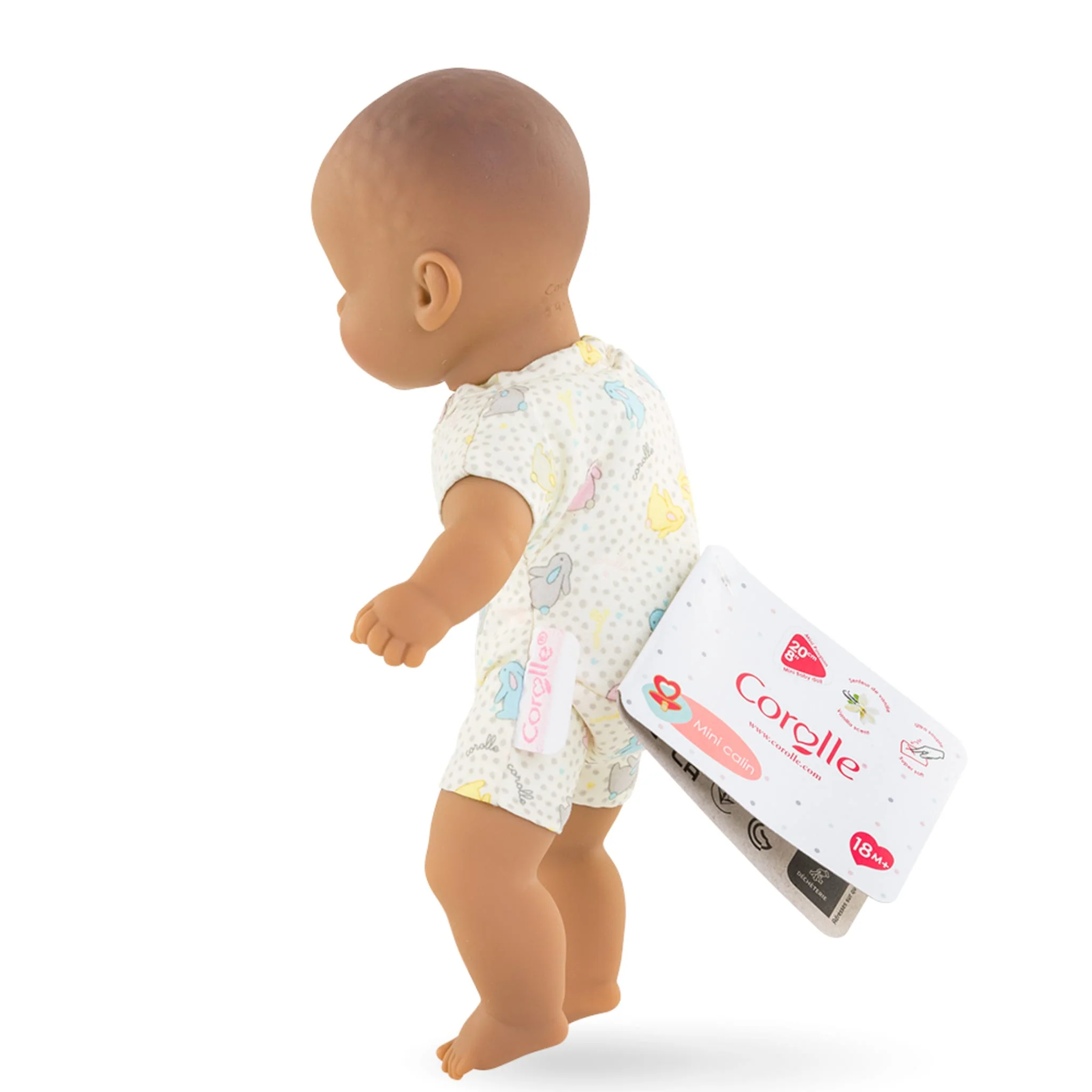 Mon Premier Poupon - Mini Calin - Bunnies Brown Eyes 8" - Image 5
