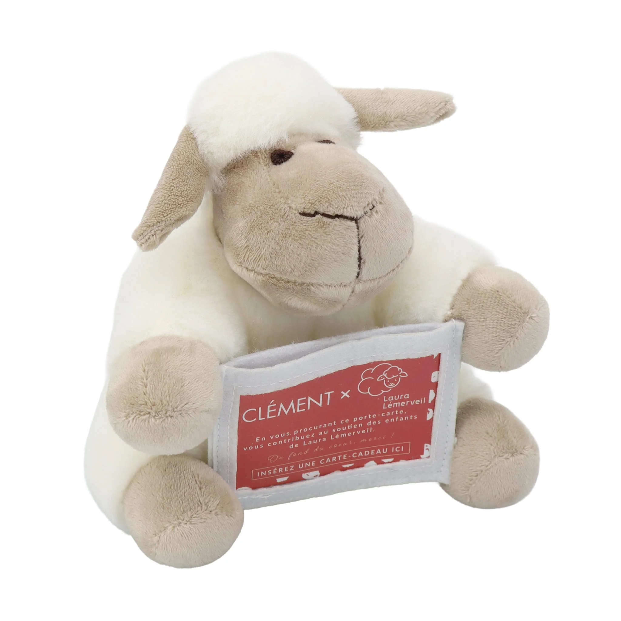 Peluche Porte-Carte Mouton - Édition spéciale Laura Lémerveil