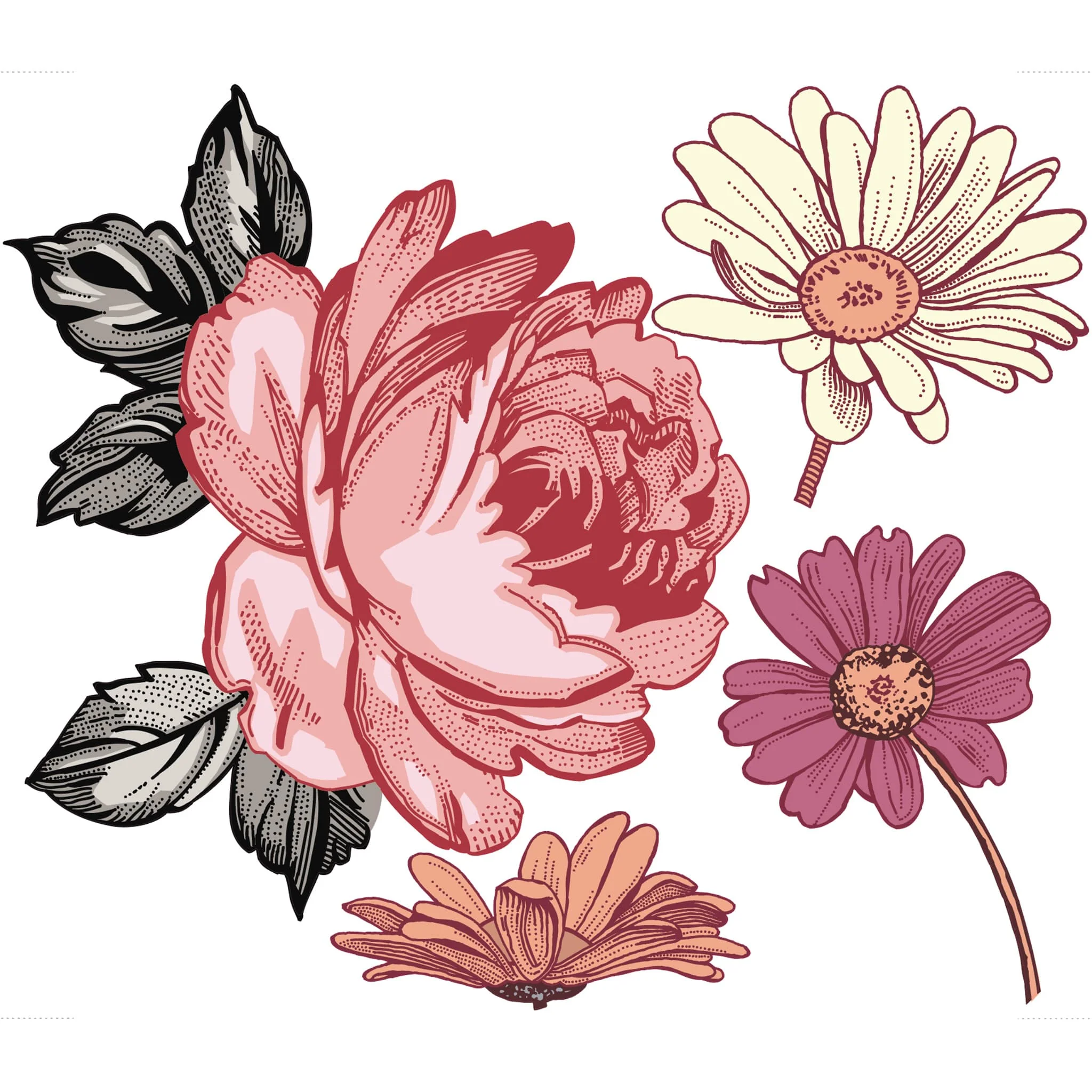 Autocollants Muraux - Fleurs - Image 3