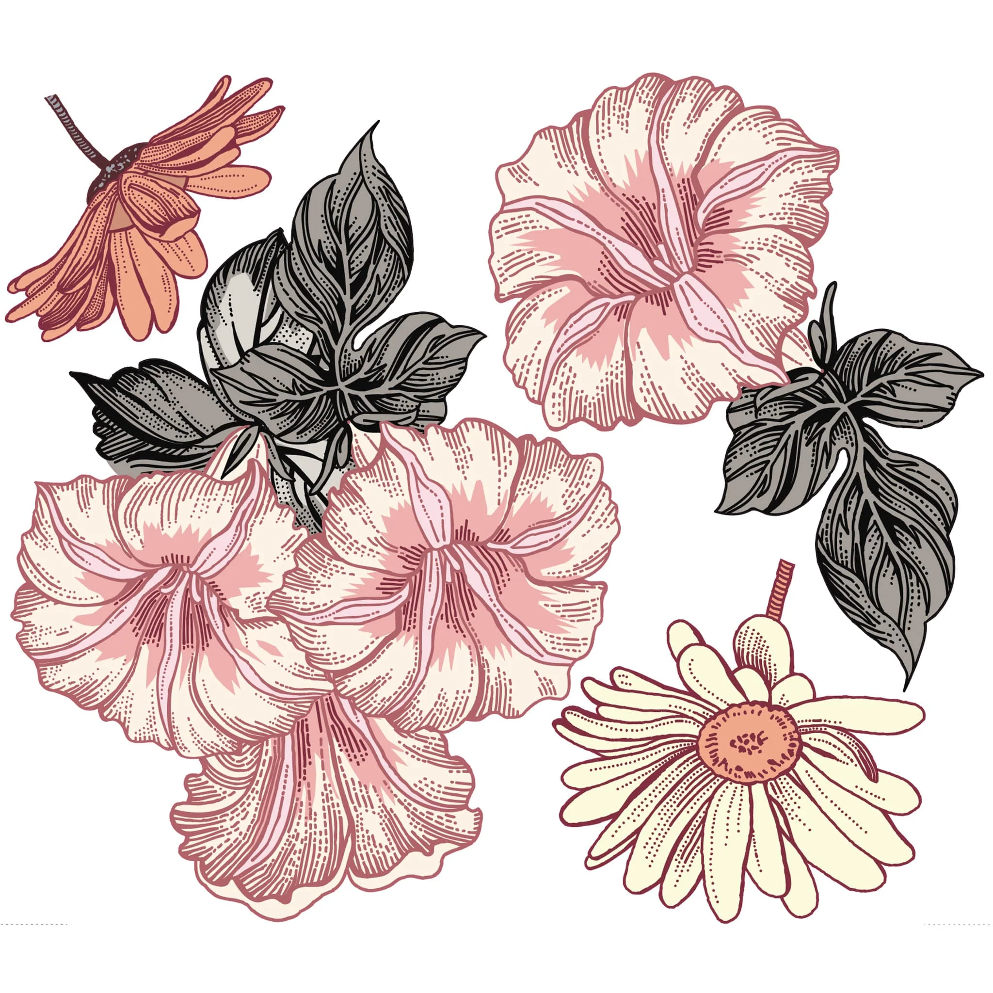 Autocollants Muraux - Fleurs - Image 4