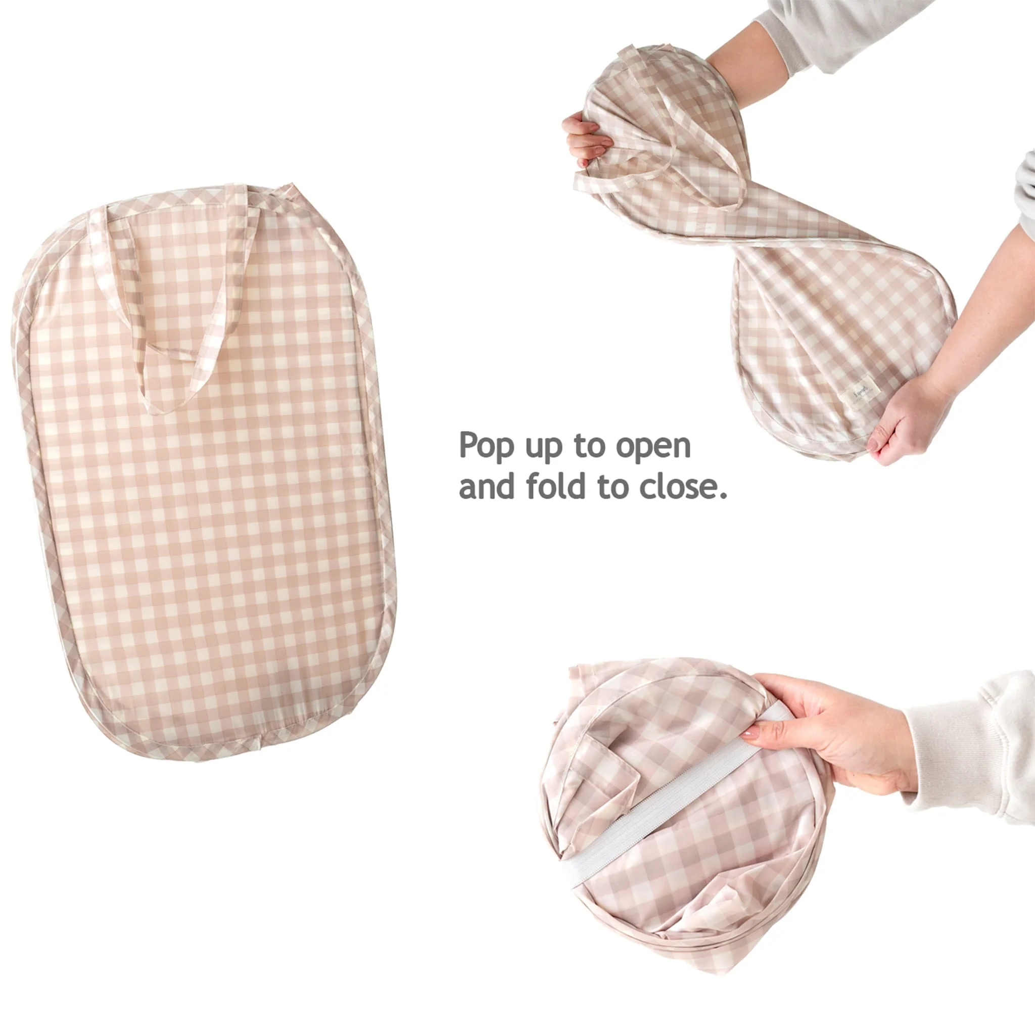 Panier à Linge Pop-up - Vichy - Image 7