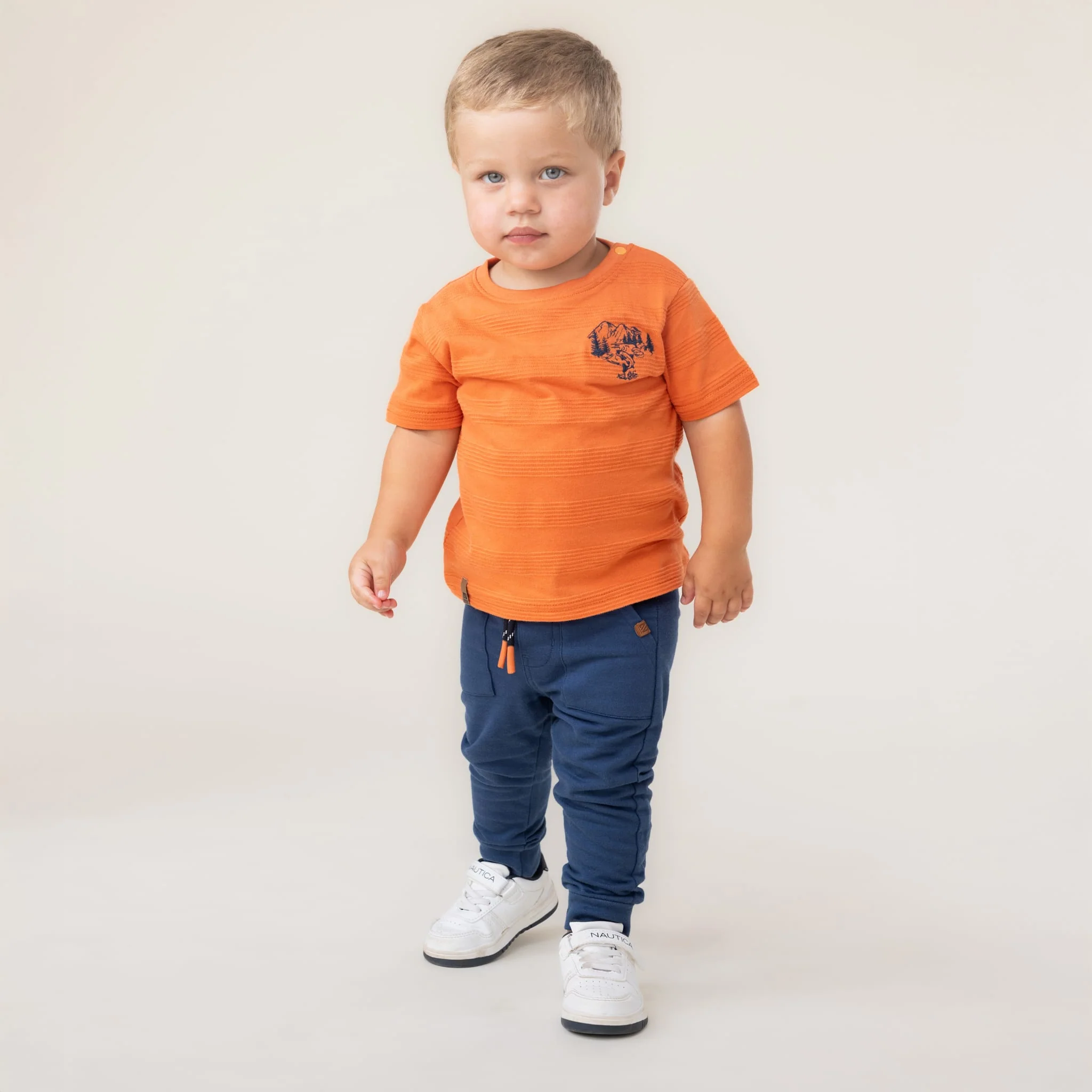 Pantalon Ouaté Pêche 6-24mois - Image 2