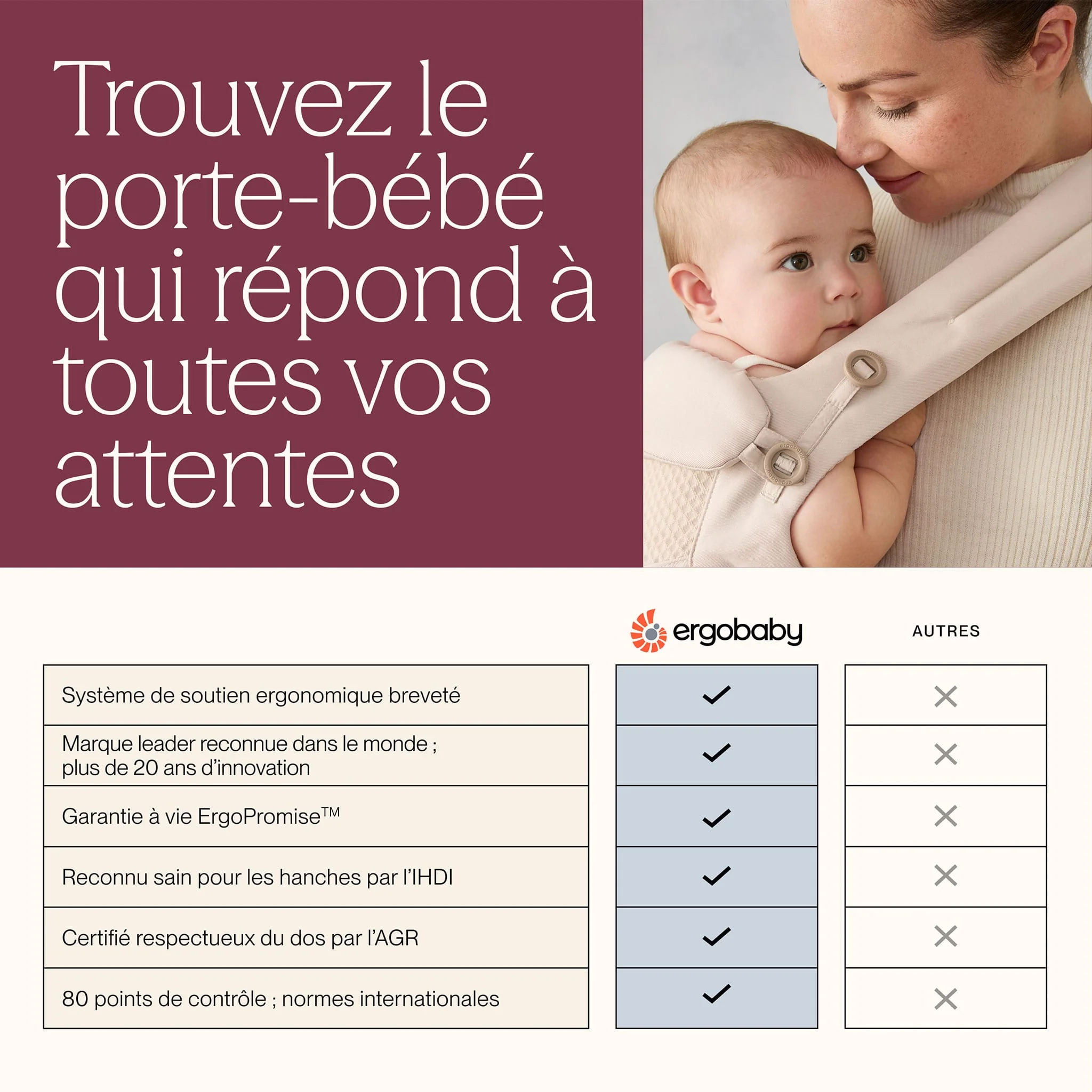 Porte-bébé Omni Classic Mesh - Gris Perle - Image 11