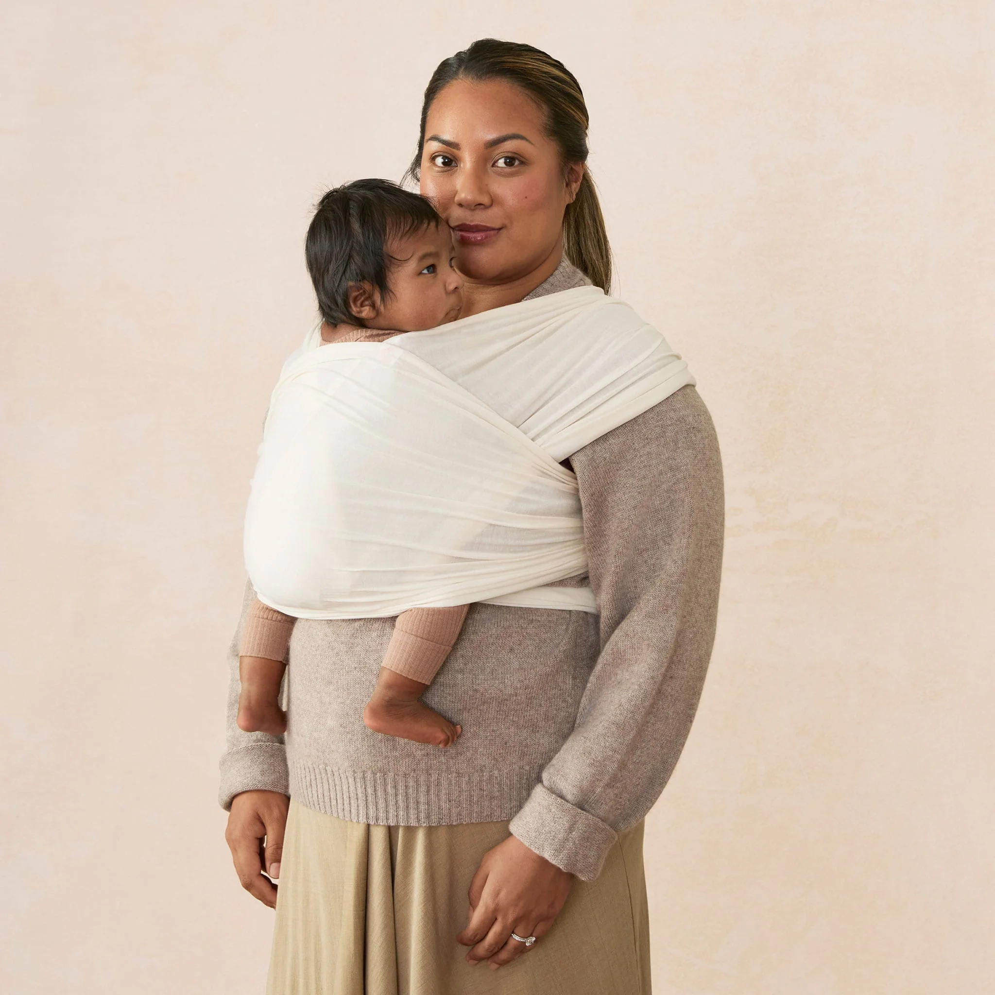 Porte-Bébé Écharpe Aura - Crème - Image 4