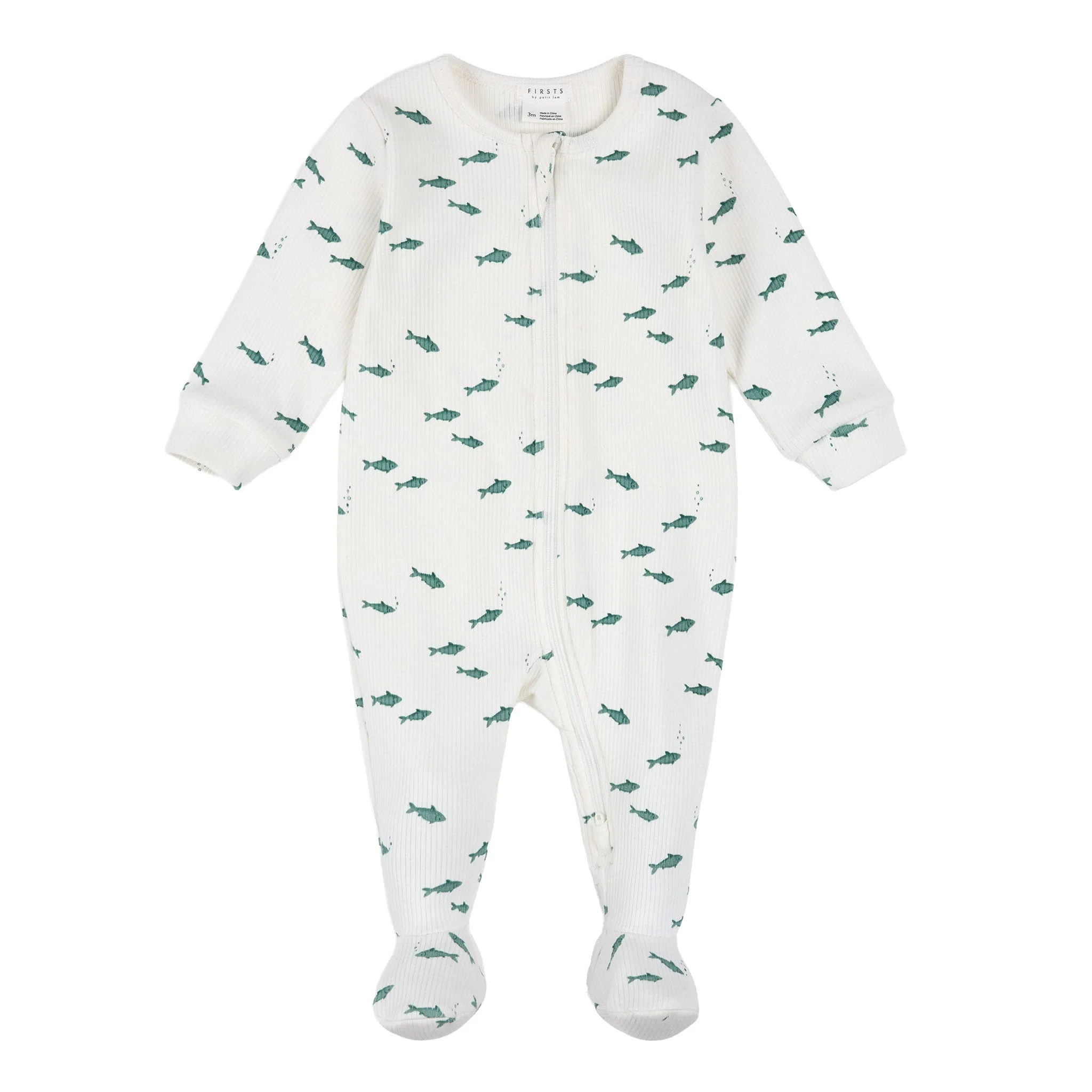 Pyjama Côtelé Requins 0-12mois