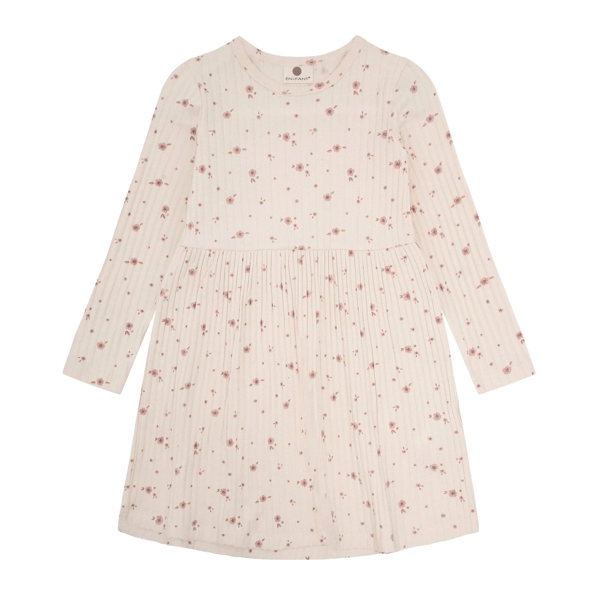 Robe Côtelée Imprimé Fleurs 3-8ans