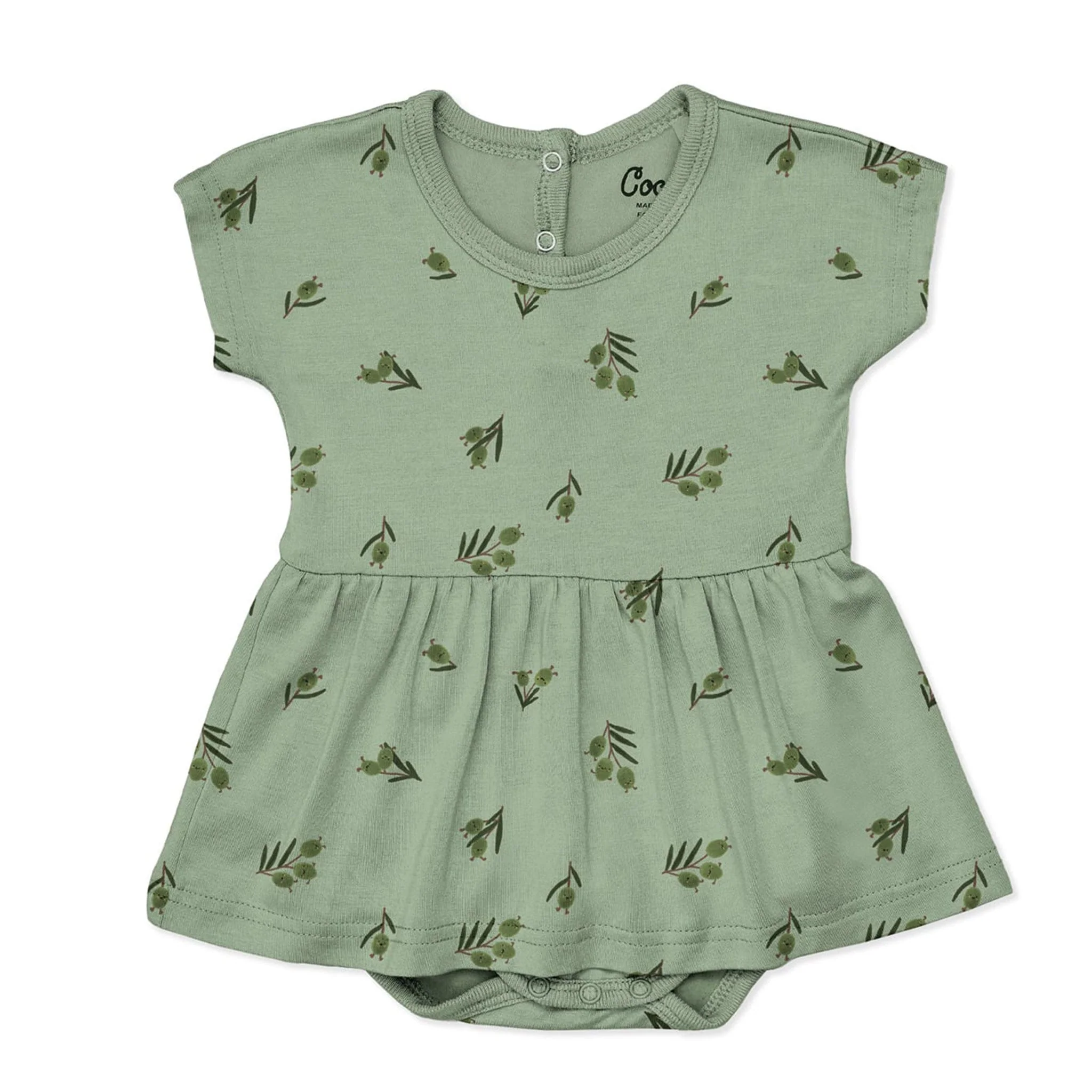Robe Olives 1-18mois - Coccoli x La Petite Ourse