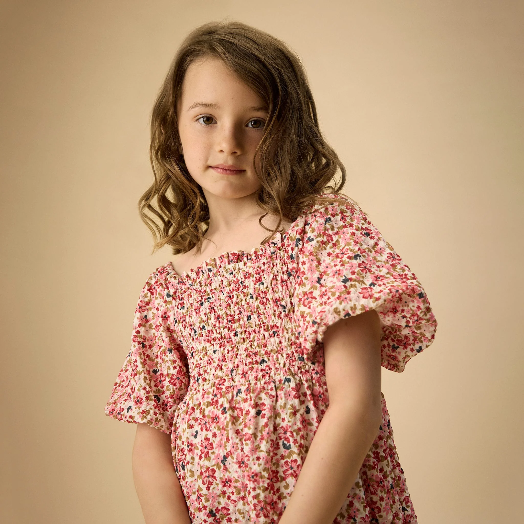 Robe Structure Fleurs 4-14ans - Image 2
