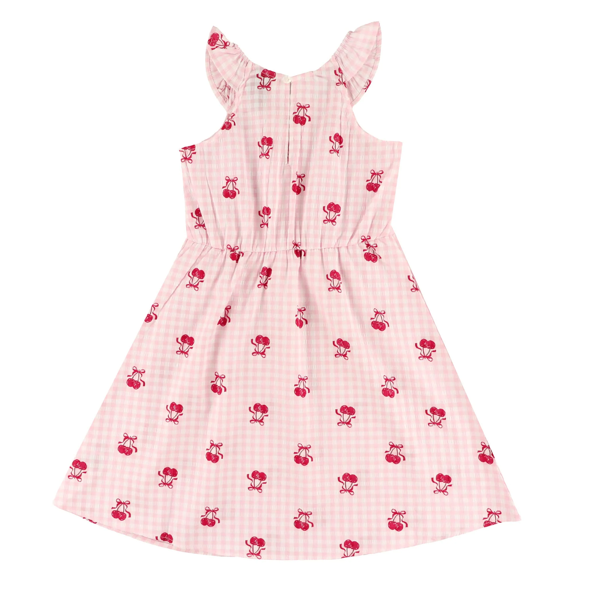 Robe Vichy Cerises 7-14ans - Image 3