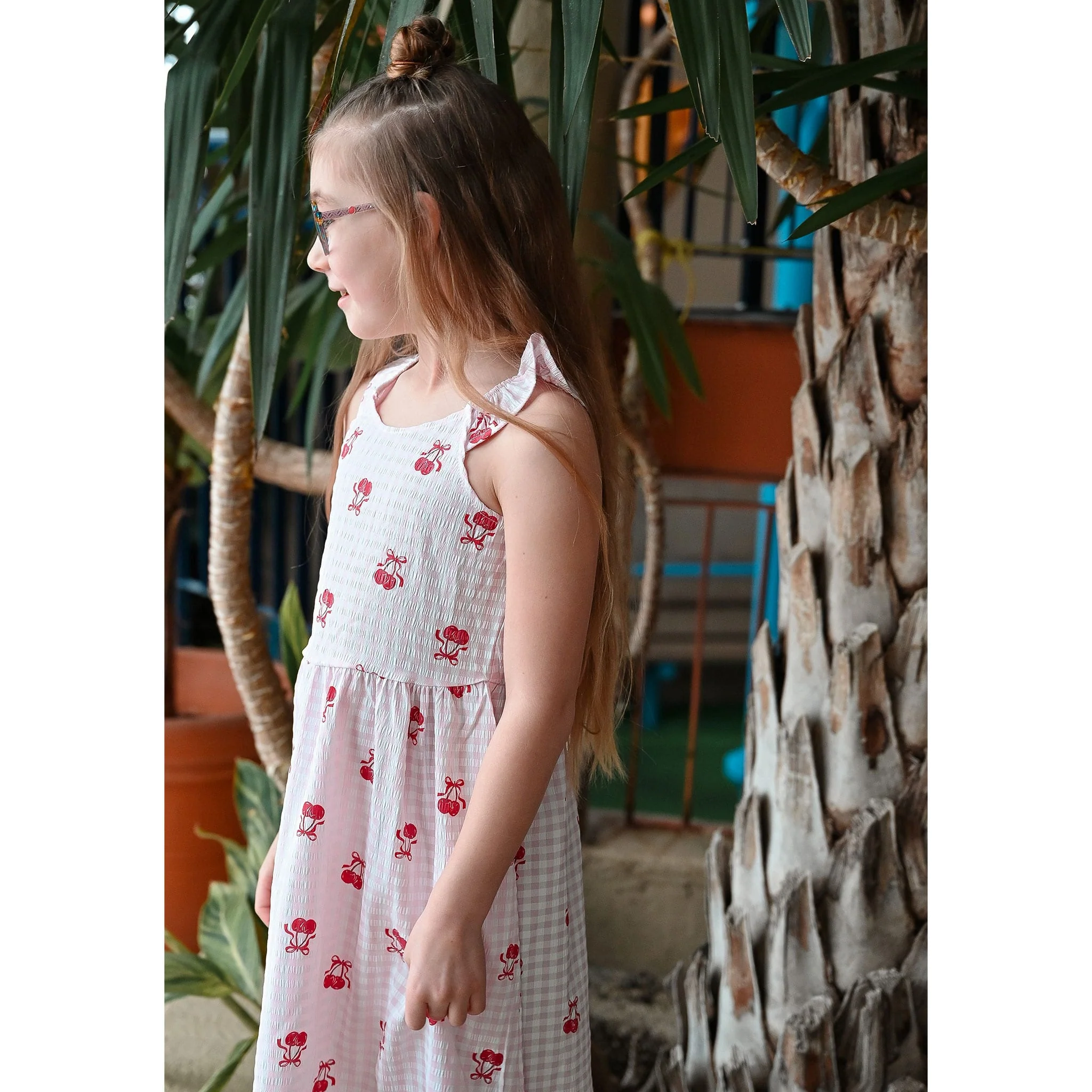 Robe Vichy Cerises 7-14ans - Image 5
