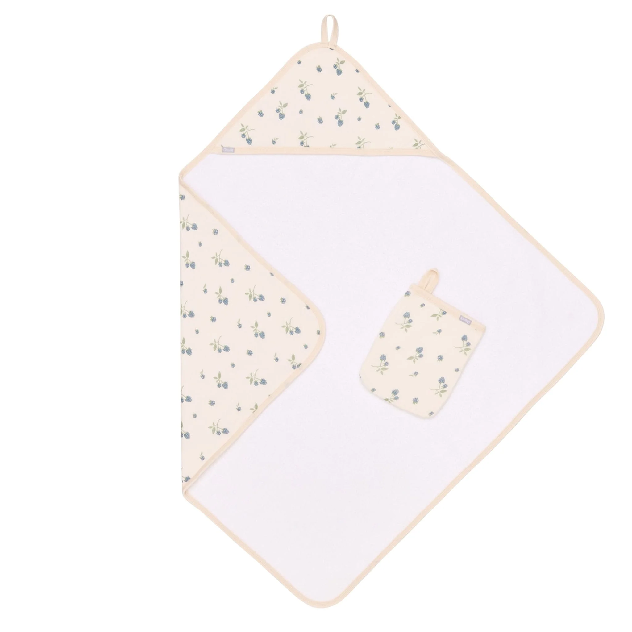 Serviette de Bain à Capuchon et Gant - Mûres