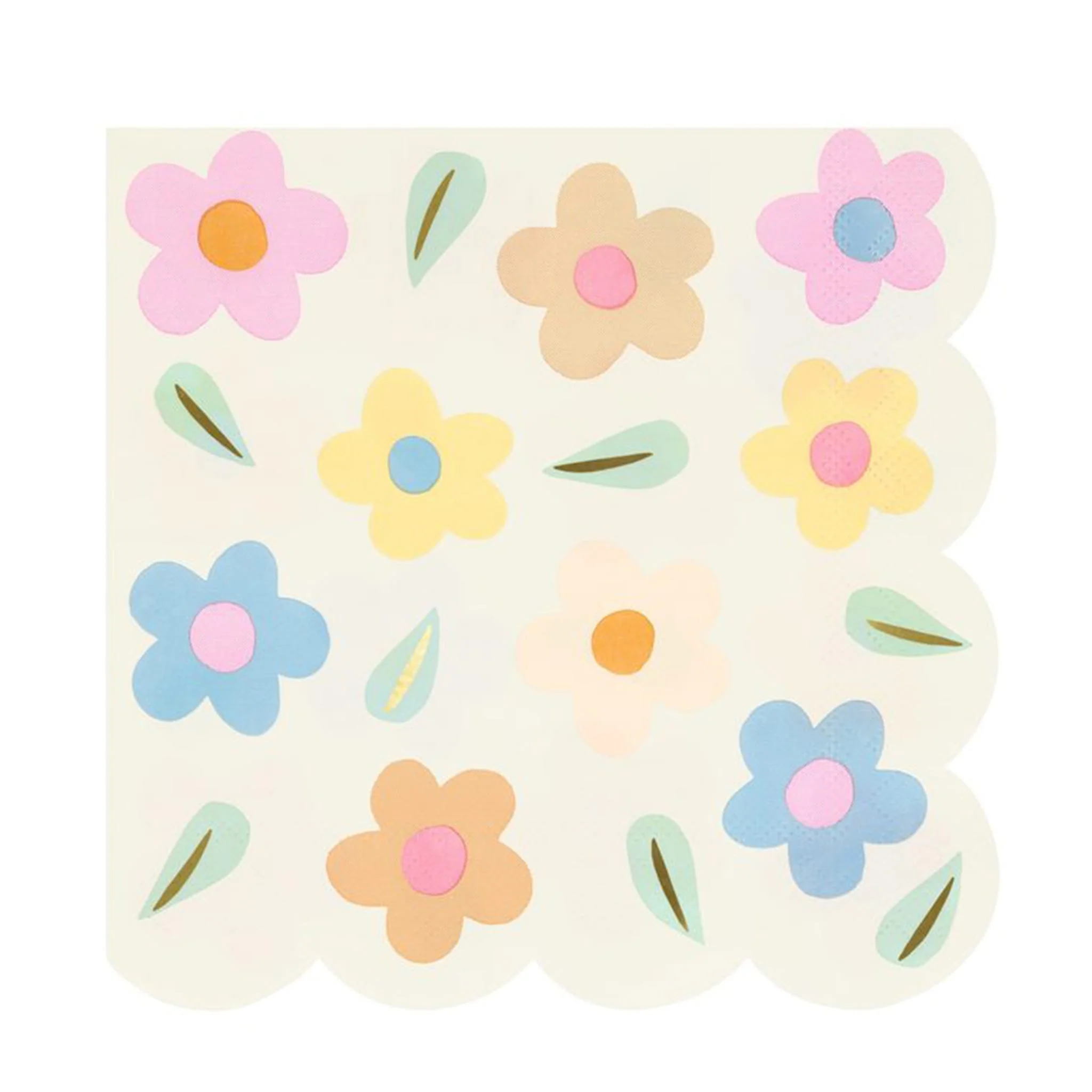Grandes Serviettes (16) - Fleurs Icônes