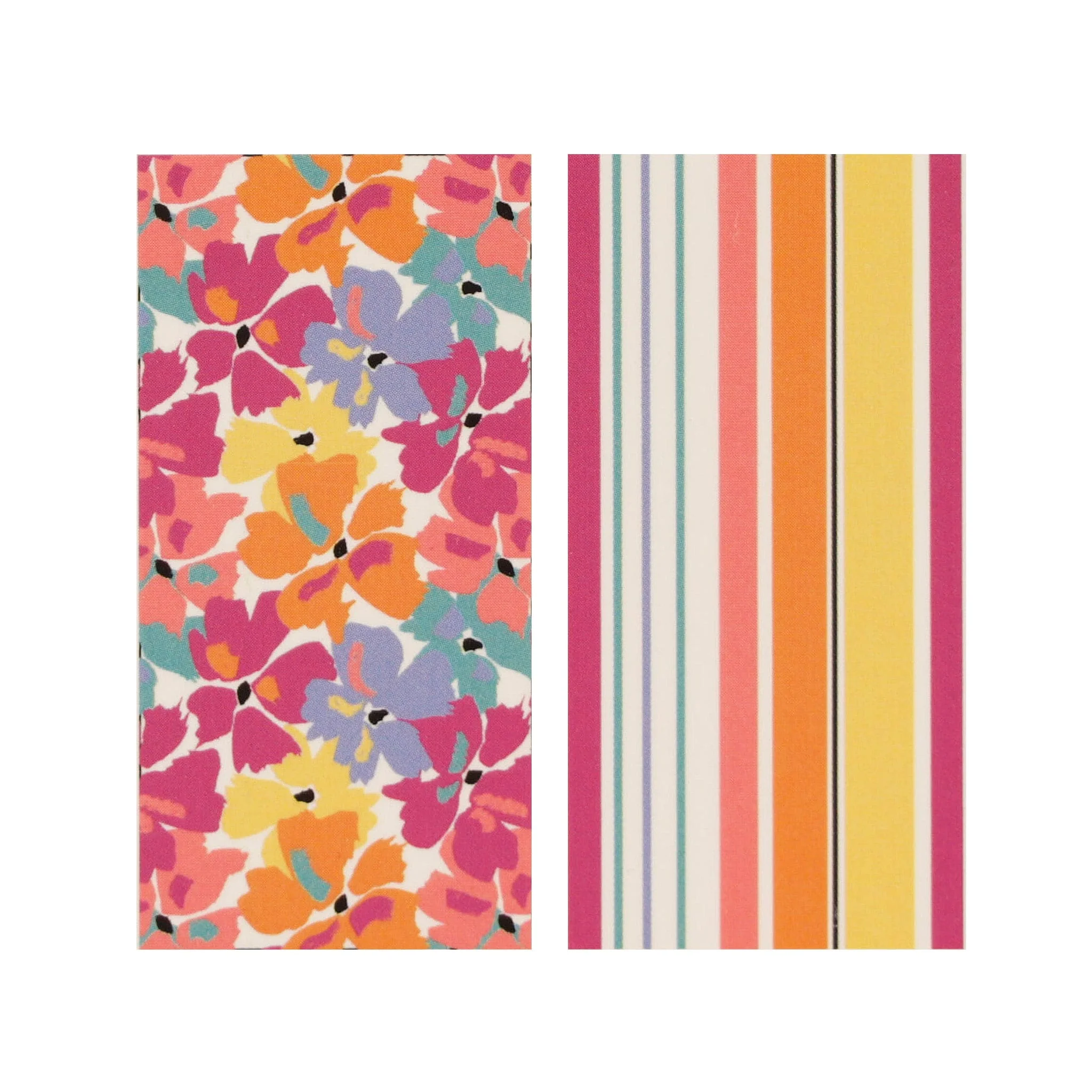 Serviettes (2) - Rayures Florales - Image 2