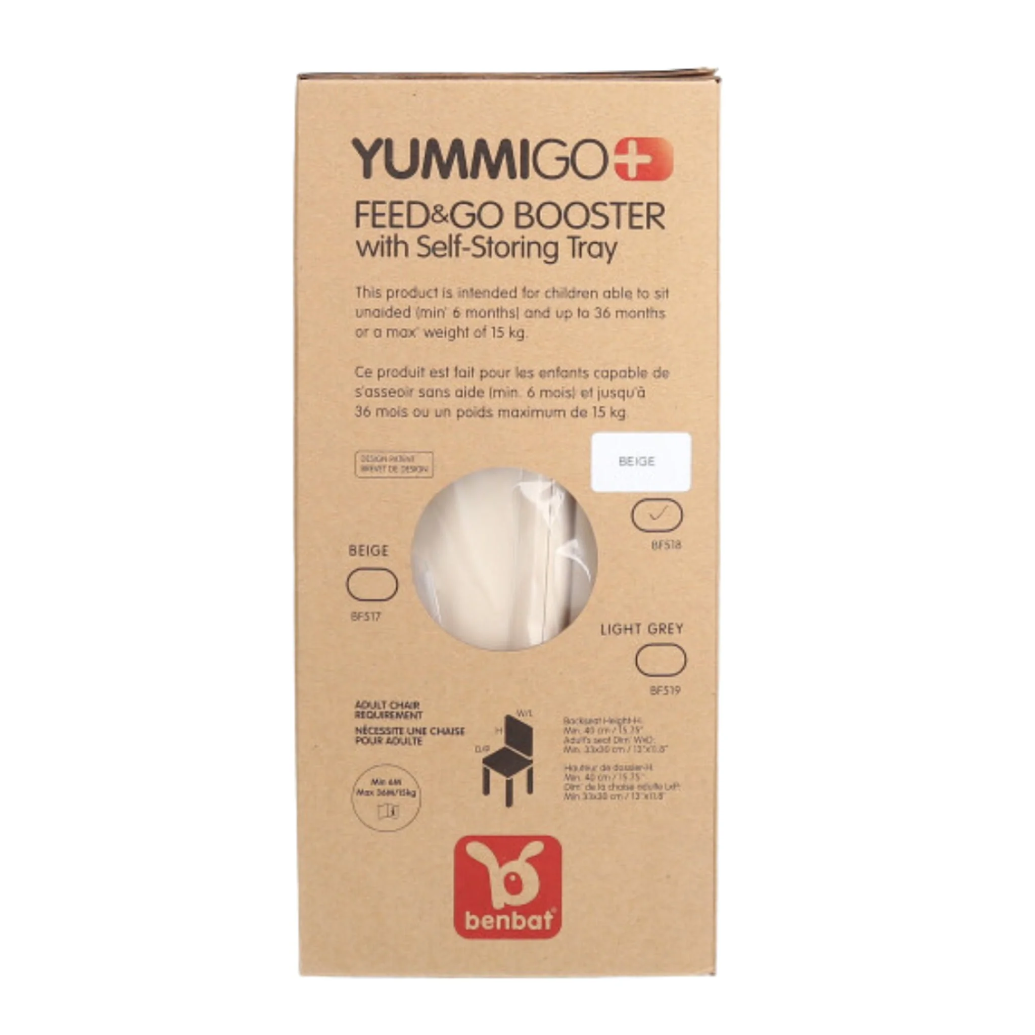 Siège rehausseur YummiGo+ Feed & Go – Beige Cachemire - Image 8