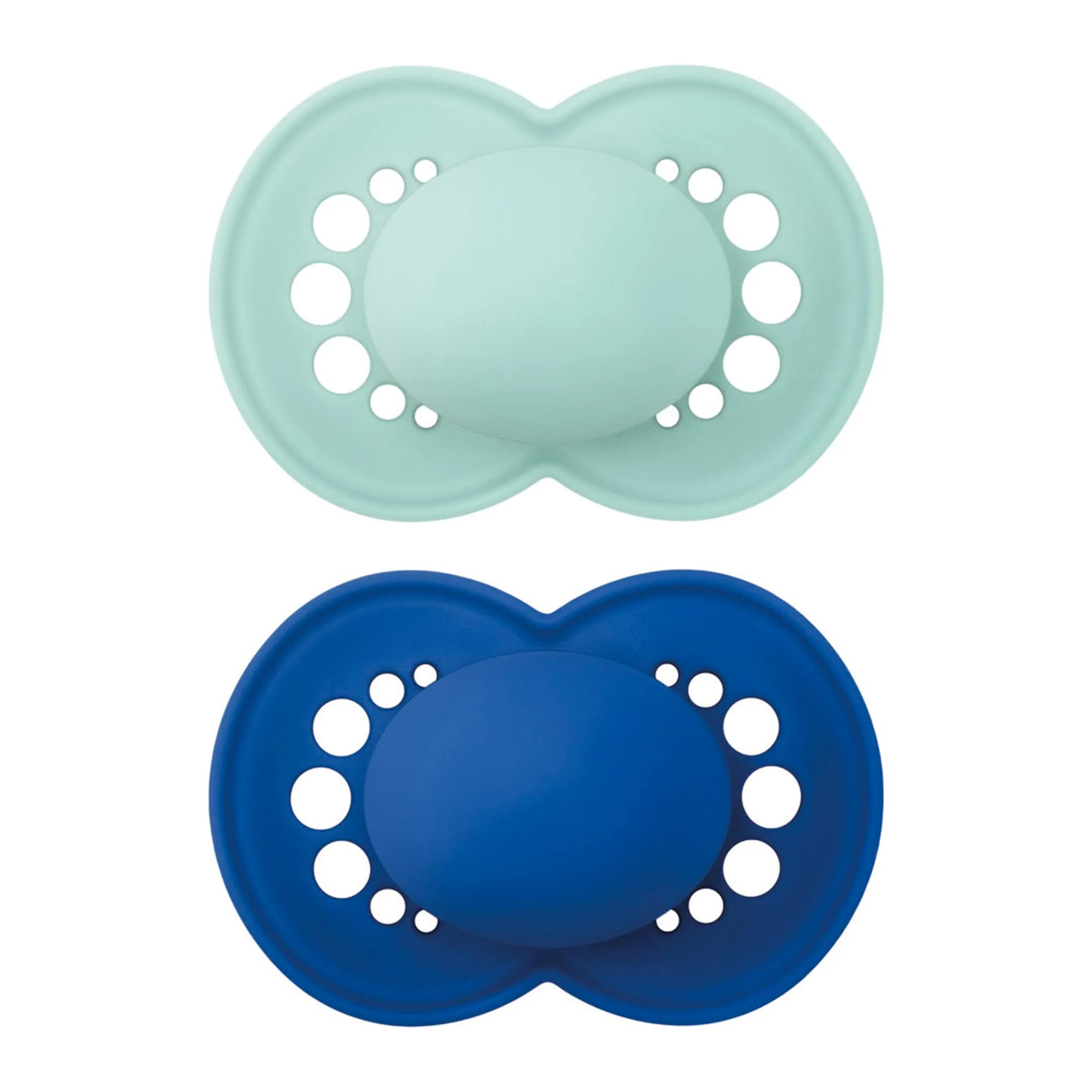 Suce Orthodontique (2) Matte 16mois + - Bleu