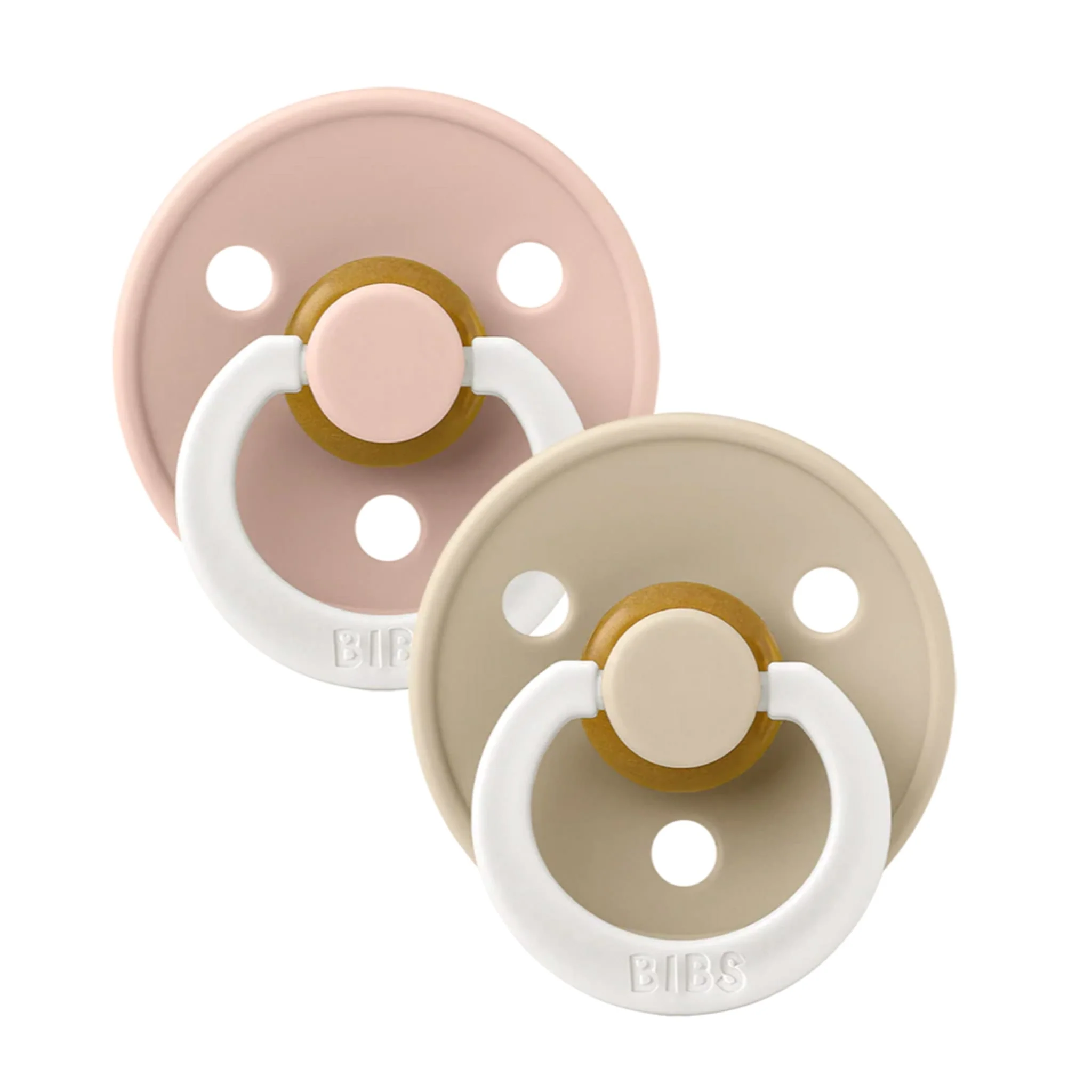 Suce Bibs (2) 6-18mois - Glow Rose Ivoire (Grandeur 2)