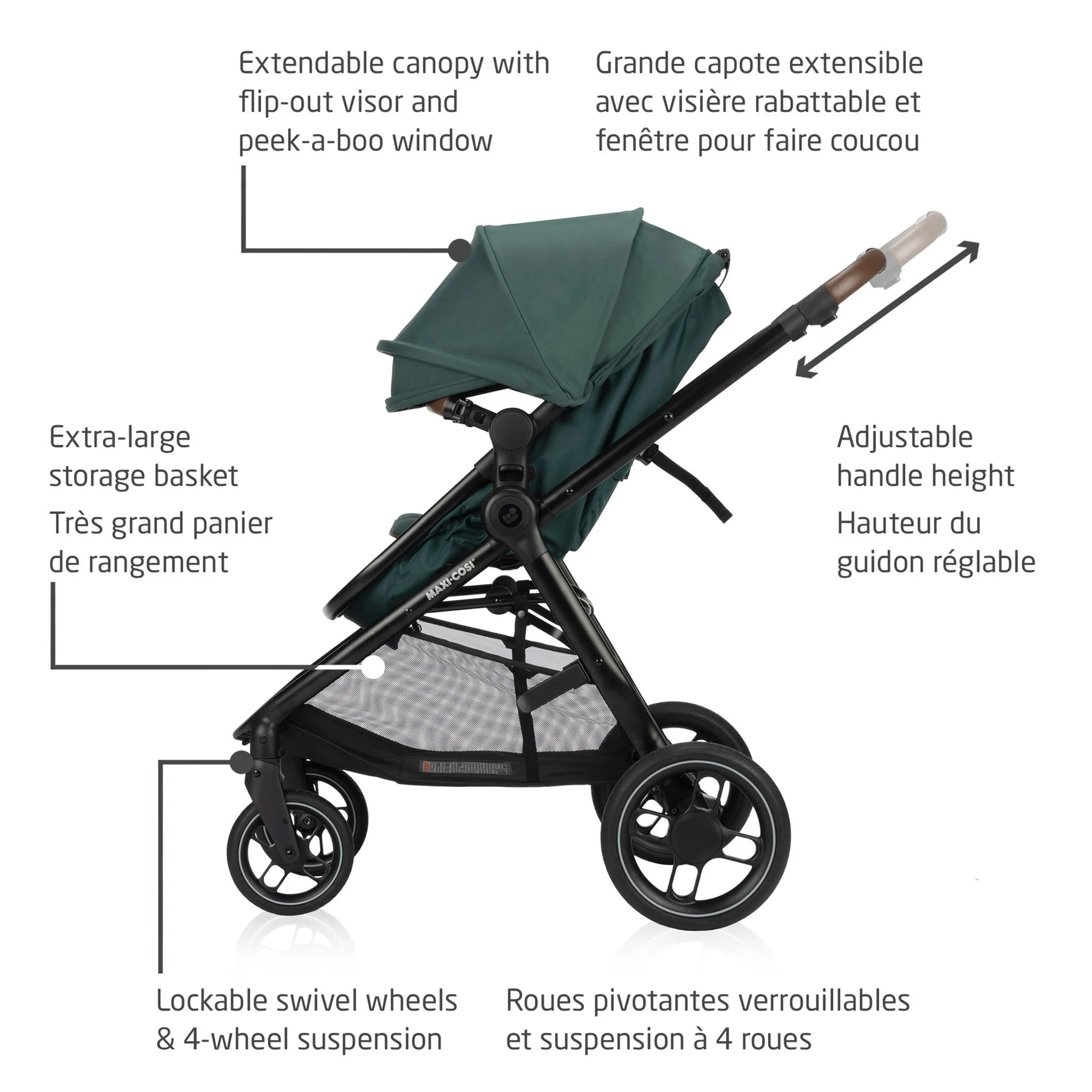 Système de Voyage Zelia Luxe 5 en 1 - Vert essentiel - Image 8
