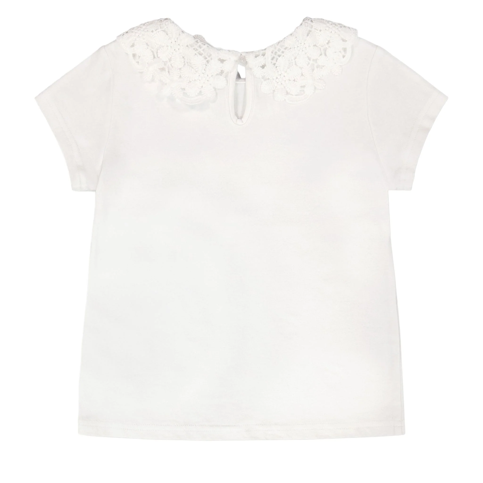 T-shirt Blanc Marguerites 7-10ans - Image 5