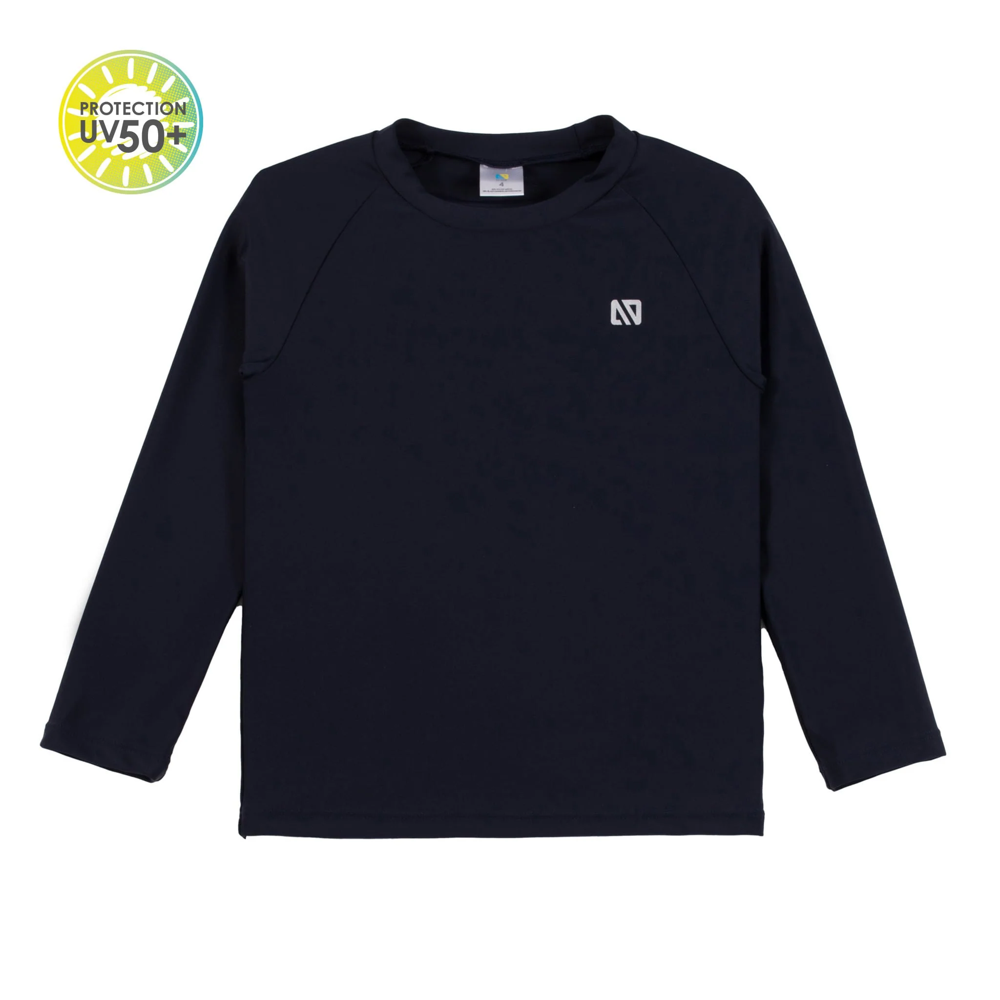 T-Shirt Maillot UV Manches Longues Uni 2-6ans