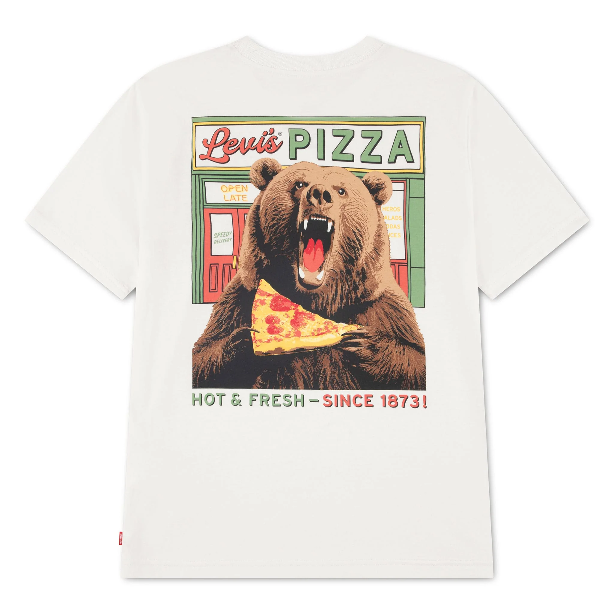 T-shirt Pizza Loving Bear 8-16ans - Image 2
