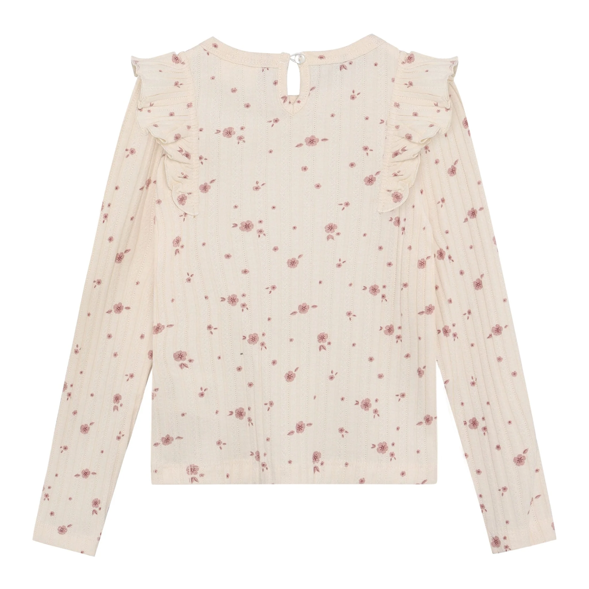 T-shirt Volant Fleurs 3-8ans - Image 2
