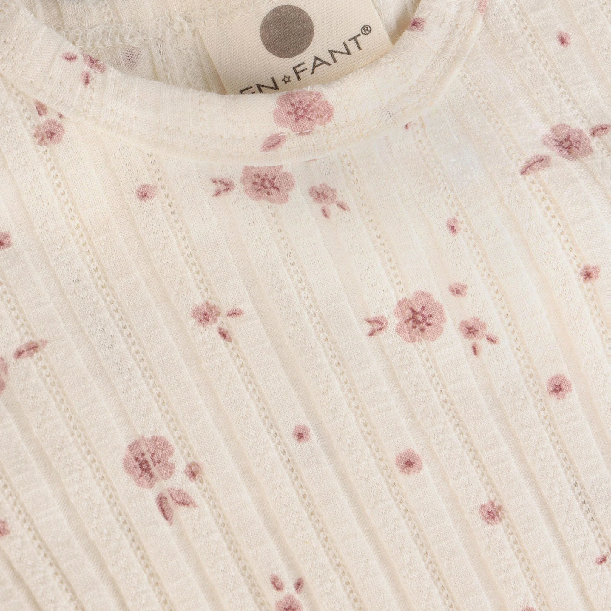 T-shirt Volant Fleurs 6-24mois - Image 3