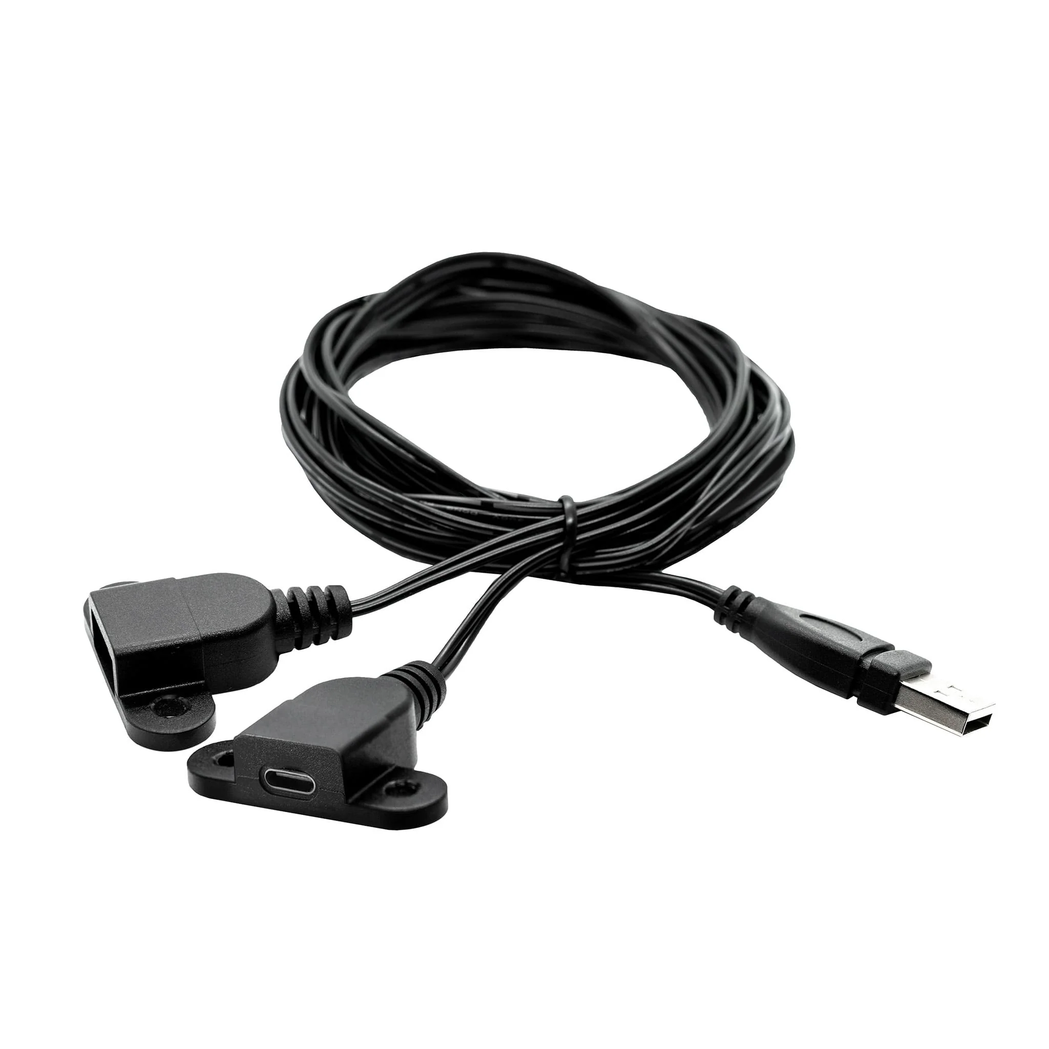 Table de Nuit Lolly avec Port USB - Blanc et Naturel - Image 5