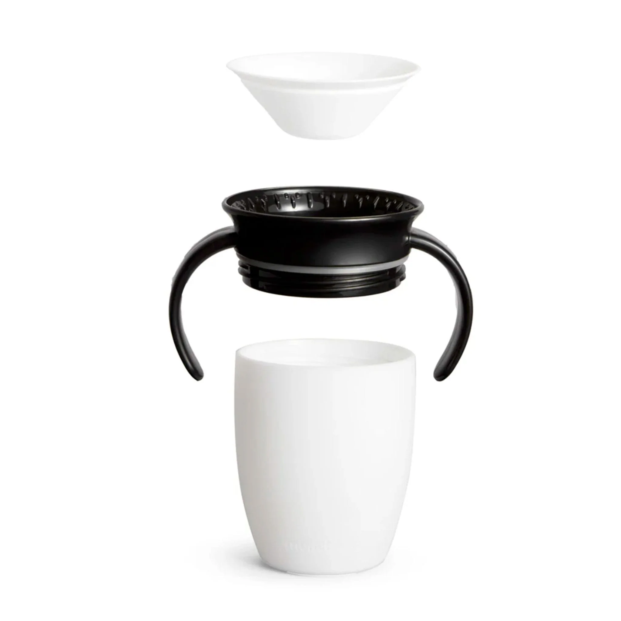 Gobelet Miracle® 360° 7oz - Noir et Blanc - Image 3
