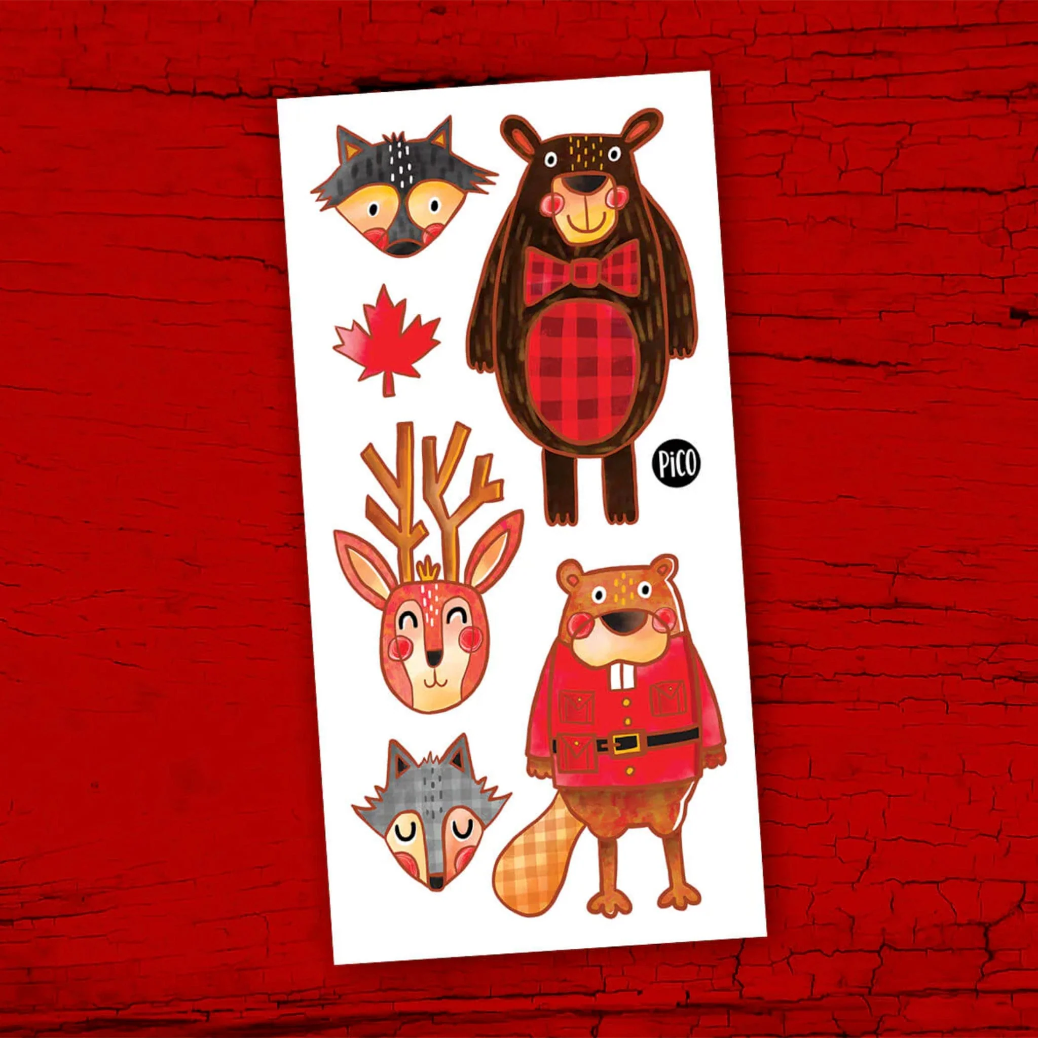 Tatouages Pico - Les Animaux du Canada - Image 2